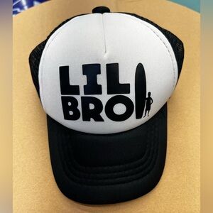 Black and White Lil Bro Cap